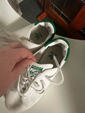 Adidas White & Green Knit Sneaker